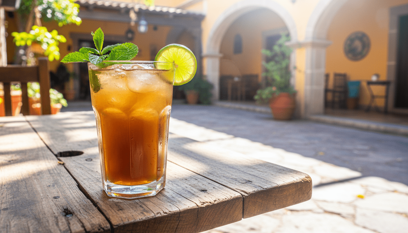 Agua de tamarindo natural